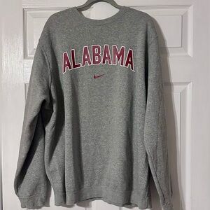 Nike Gray Alabama Crewneck Sweater